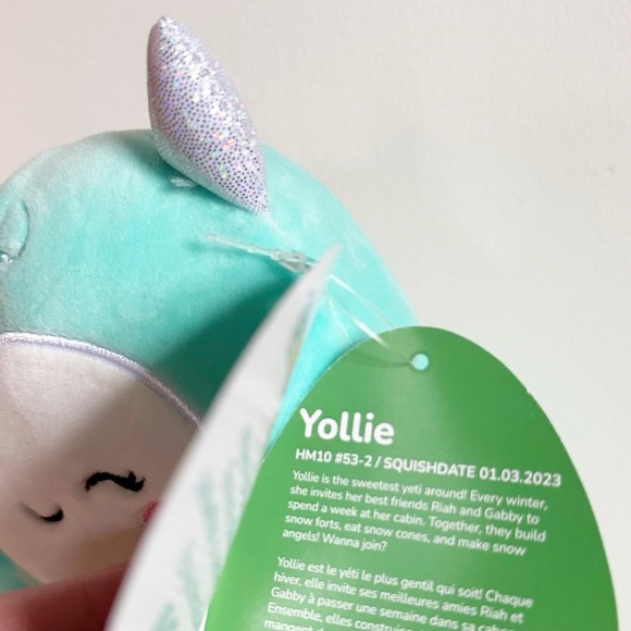 Squishmallow Yollie the Yeti Hugmee 10 inch NWT - Picture 2 of 2